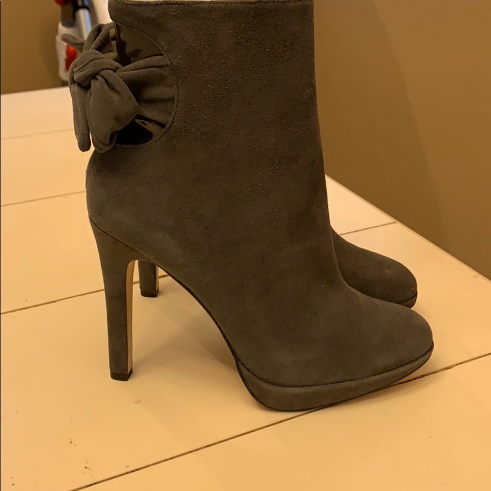 Bebe 4 inch boots. Suede, brand new